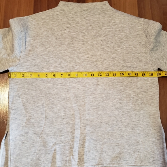 Club Monaco women's light grey high low oversized sweatshirt size XS - Picture 9 of 11